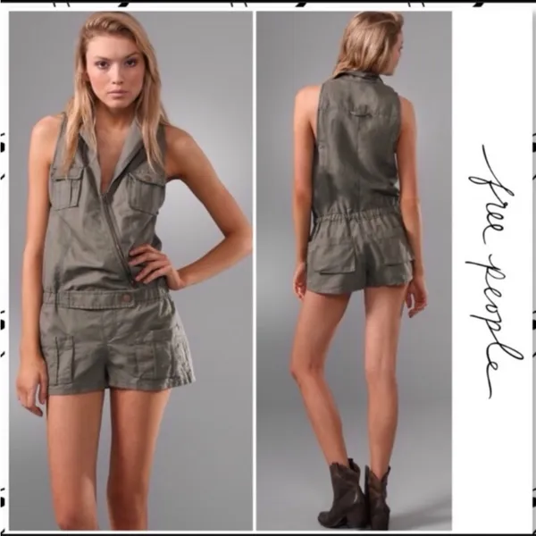 Free‎ People, We the Free, Cargo Moto Romper - Image 5