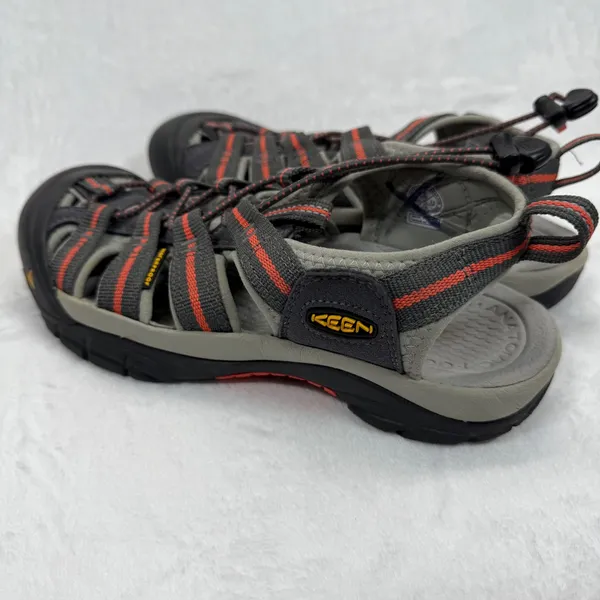 Keen Waterproof Water Newport Hiking Sandals Shoes Gray Orange Accent Size‎ 8 - Image 9