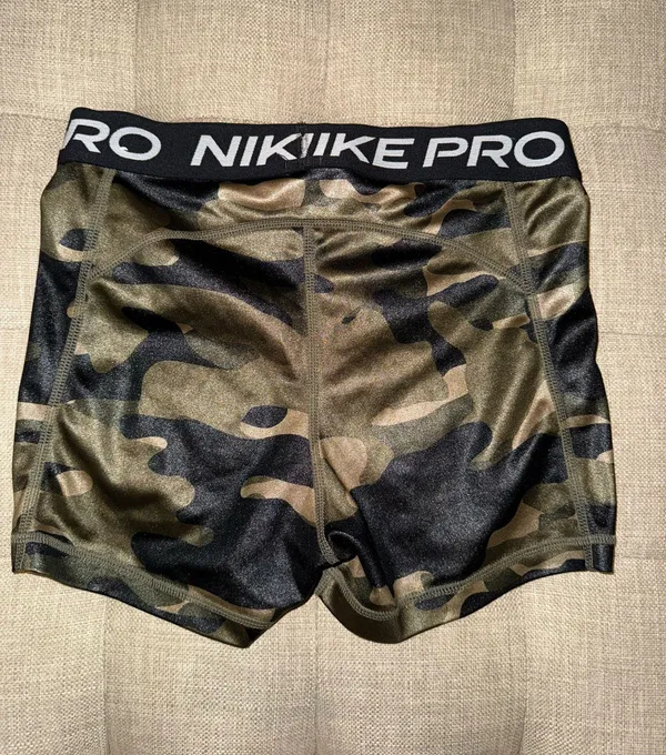 Camo Nike Pro Spandex Shorts - Image 2