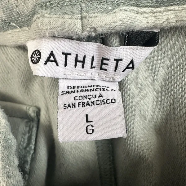 Athleta Farallon Joggers Pants Womens Large‎ Fog Camo Coast Athleisure Gym Soft - Image 5