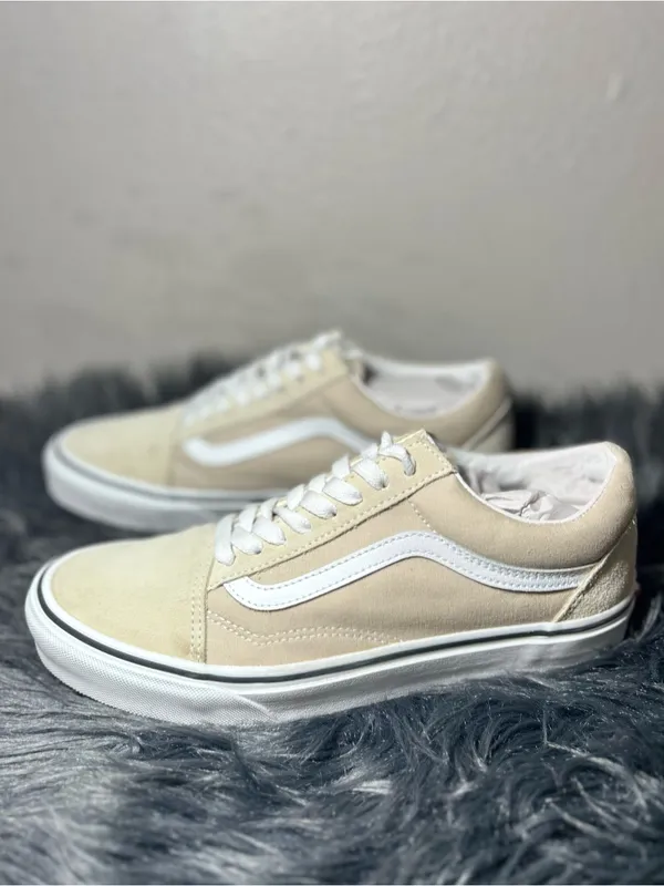 VANS Old Skool Shoe Original Icon Leather Canvas Sneakers Size 9.5 Women’s 8 Men - Image 5