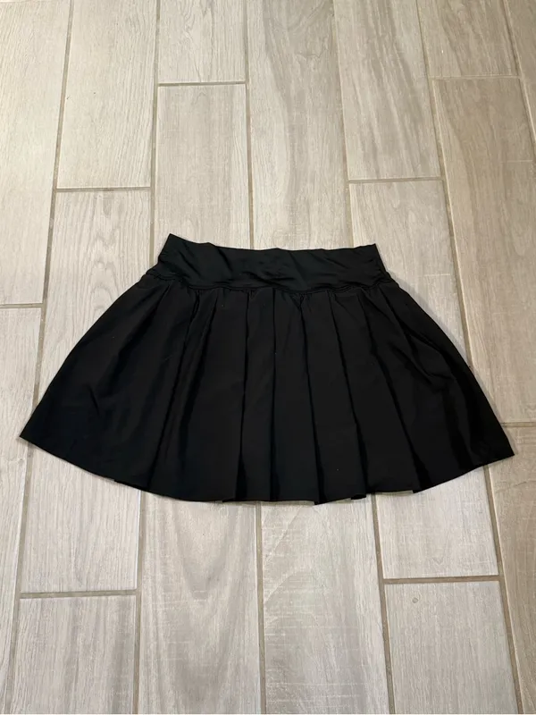 Vanilla Star Black Pleated Tennis Mini Skirt - Image 5