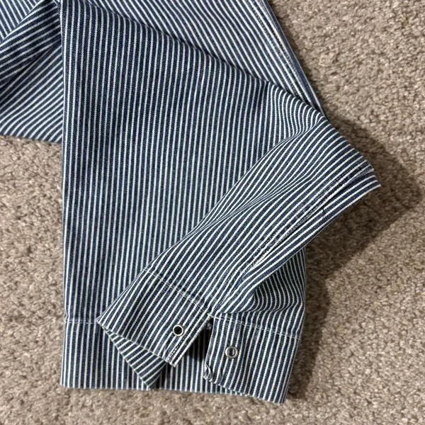 Jones New York Blue and White Striped Jeans - Image 6