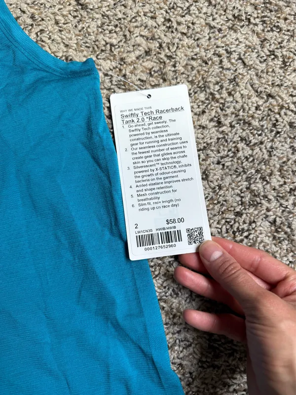 Lululemon Swiftly Tech Racerback Tank Top 2.0 *Waist Length - Image 3