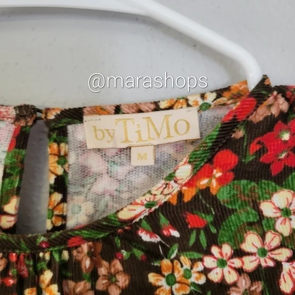 byTiMo Floral Baby Cord Shift Dress - Image 8