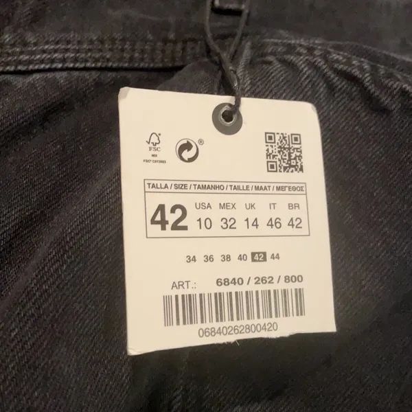 Nwt Zara Premium Quinn Pleated Straight Jeans Sz-10 - Image 10
