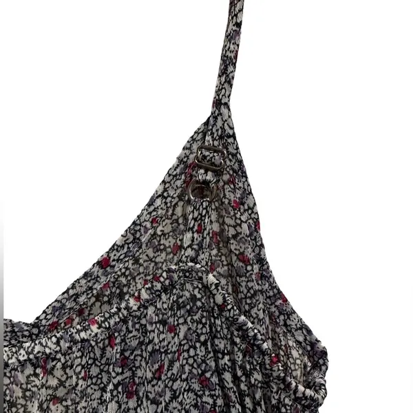 Anthropologie STARING AT STARS SHEER DITZY PRINT MAXI STRAPLESS DRESS S - Image 4