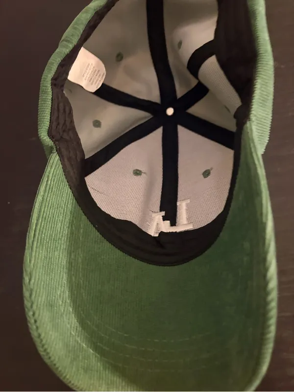 Green Corduroy LA Baseball Cap - Image 4