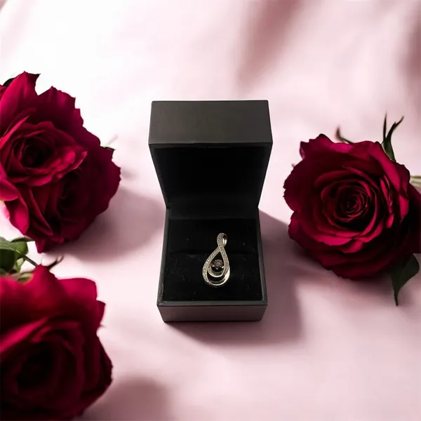 Kay Jewelers This is a sterling silver 925 floating diamond pendant necklace. - Image 3