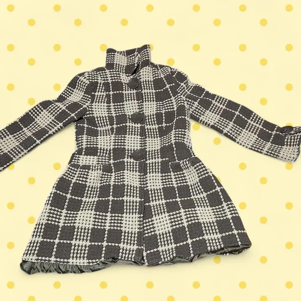 Macy's Plaid peacoat - Image 3