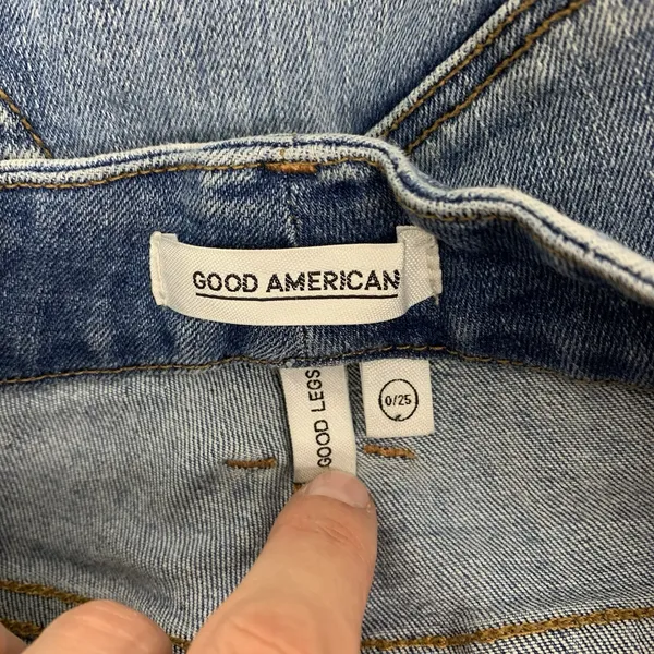 Good American Jeans Skinny 25 Blue Stretch High Rise Casual Streetwear - Image 6