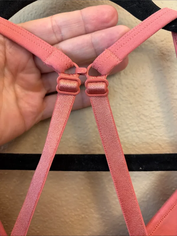 lululemon athletica 10 Rose Mauve Convertible Racerback Light Support Sports Bra - Image 9