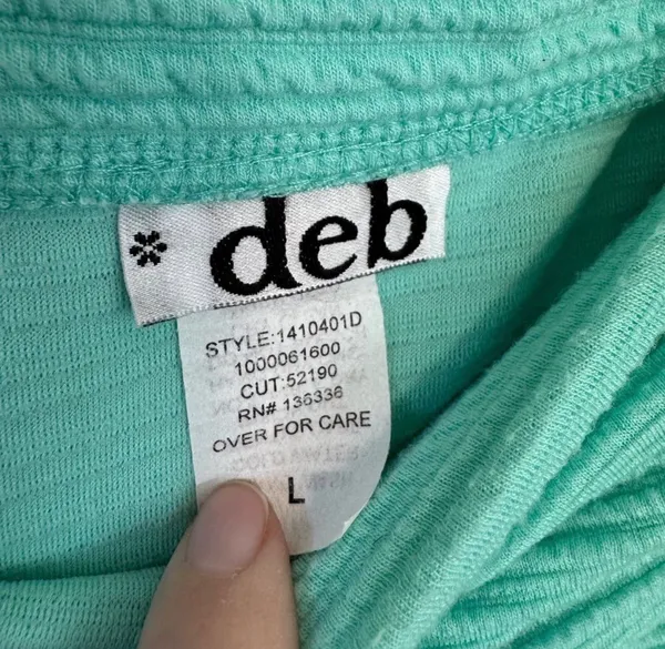 Deb Shops SALE! Mint Green Y2K Strapless Peplum Dress Size L Juniors EUC - Image 7