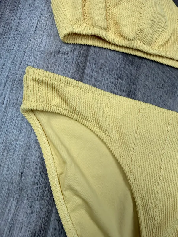 Aerie Yellow Ribbed Bikini Set - Image 4