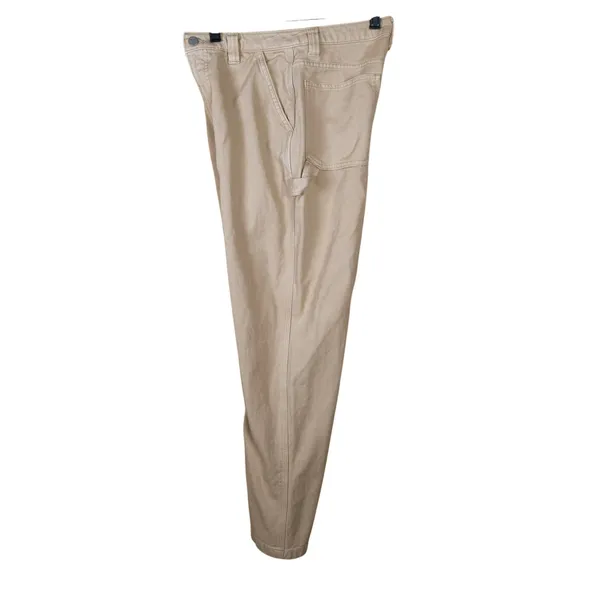 Aritzia TNA Carpenter Jeans Women's 6 Tan Utility Skater Straight Leg Relaxed - Image 6
