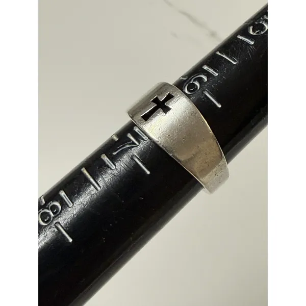 James Avery Sterling Silver Open Cross Ring Size 7 - Image 7