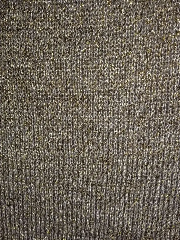 Loft L Golden Sparkle Cowl Neck Sleeveless Top - Image 5