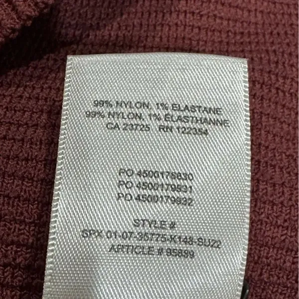 Babaton Sculpt Knit Mini Skirt Sundried Red Women’s Medium - Image 3