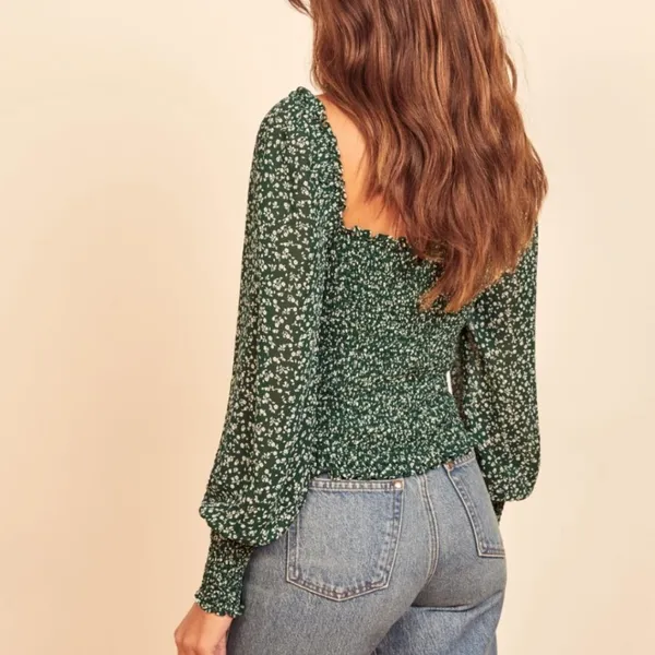 Reformation Pinto Smocked Top - Image 2