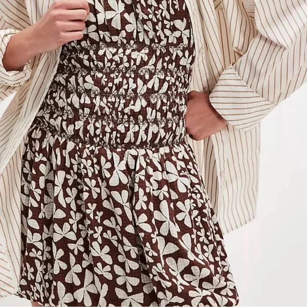 Free People Annalise Mini Dress large - Image 7