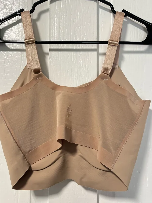 Eby Support Wireless Bralette with mesh back and removable padding MDD Tan Size M - Image 2