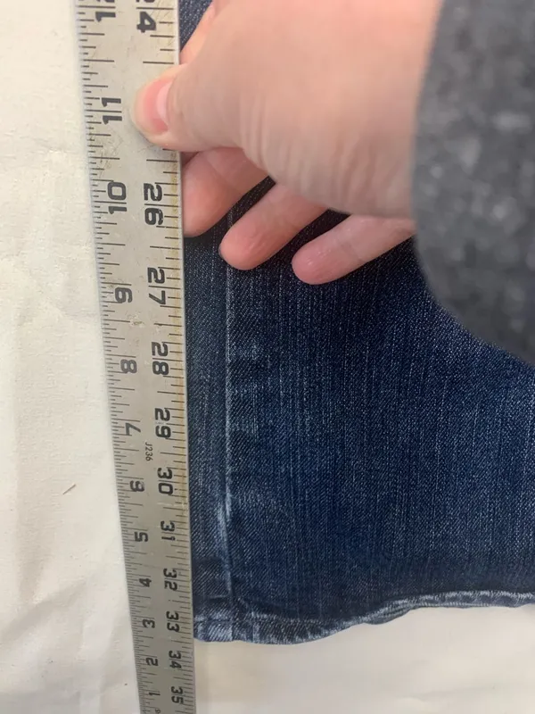7 for all man kind size 29 A Pocket Women’s Flared Denim Jeans Blue - Image 6