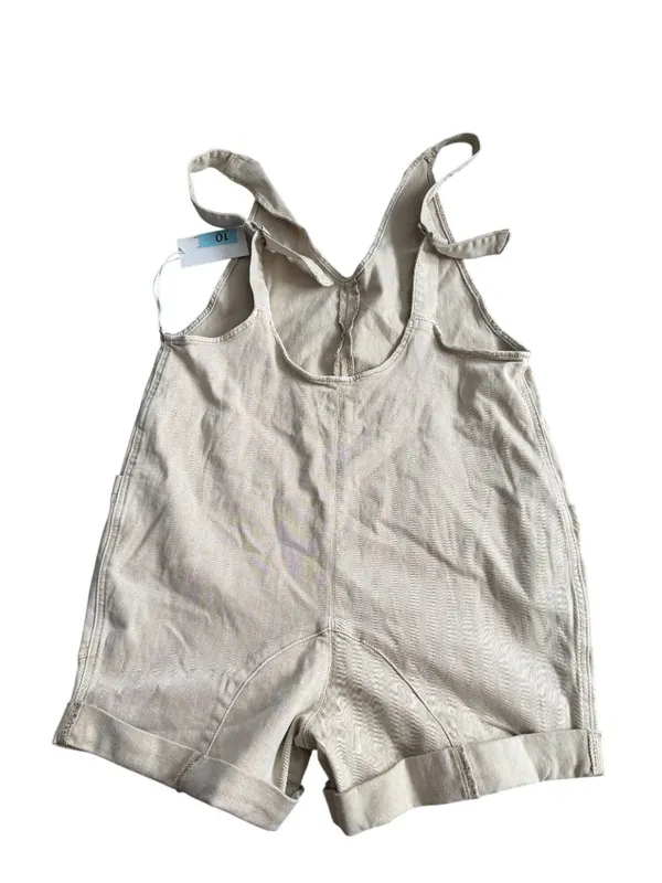 ZENANA Beige Casual Romper Size Large Womens - Image 2
