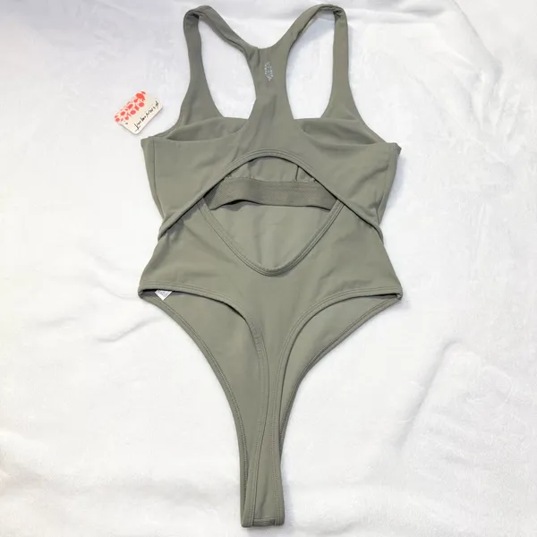 Free People Never Better Bodysuit - SAGE STONE - Size X-Small - NWT - Image 3