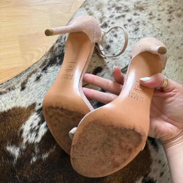 Stuart Weitzman The Nudist Sandals Heels size 7.5‎ - Image 4