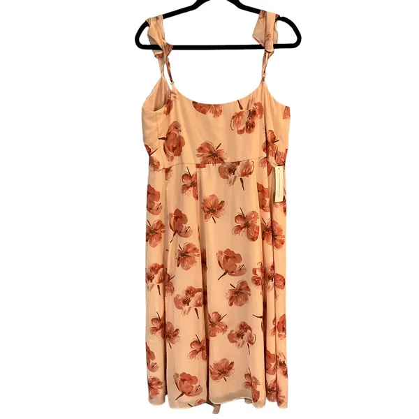 Hutch Modcloth Women's Pink Floral Wrap Dress Size Small - Image 4
