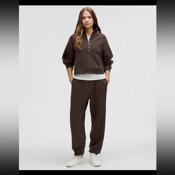 NWT Scuba Oversized Half-Zip Hoodie/ Espresso & Xs/s - Image 2