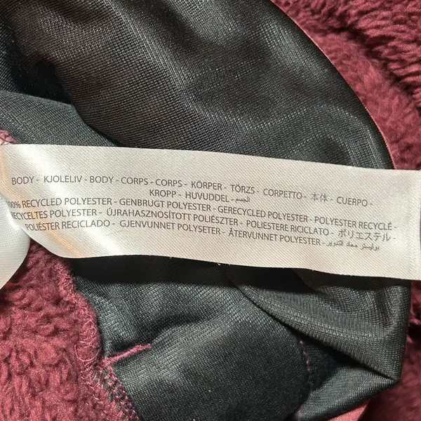 Ariat Womens Maroon Berber Sherpa Hoodie Sweatshirt Jacket Size Medium Cozy Warm - Image 11