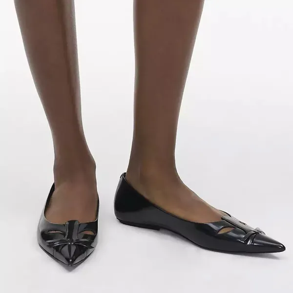 Marc Jacobs THE KAT BALLERINA in Black Size 37 NEW - Image 2