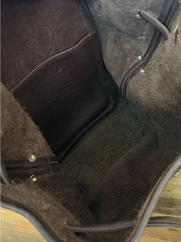 Vintage Coach Mahogany Lula Legacy Bucket Bag 9952 - Image 8