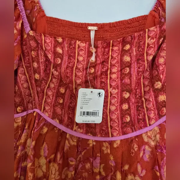 Free People Border Endless Afternoon Mini Floral Boho Dress - Image 7