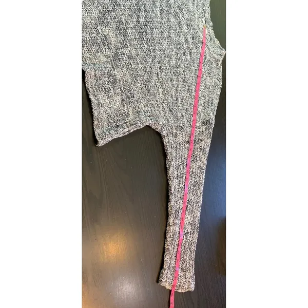 American Eagle Knit Sweater Womens‎ Large L Gray White Oversized Loose Fit - Image 11