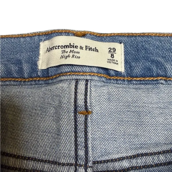 ✨👖 Abercrombie & Fitch Mom High Rise‎ Straight Jeans Size 29 / 8 👖✨ - Image 3
