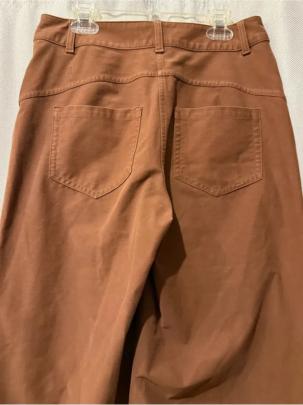 Lululemon City Sleek High Rise Wide Leg Pants Brown Size 26 29” Inseam - Image 6