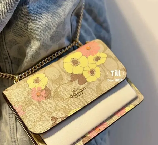 coach Mini Klare Crossbody In Signature Canvas With Floral Cluster Print ch255 - Image 7