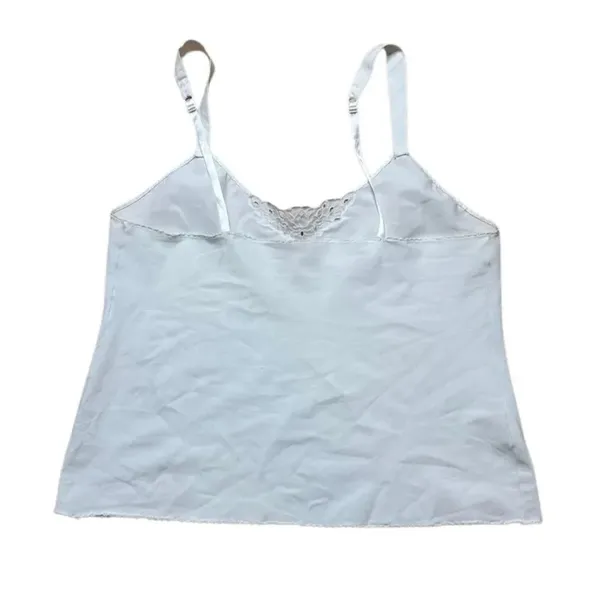 Vintage Vanity Fair White Camisole with Embroidery Size 38 / 44 Large - Image 3
