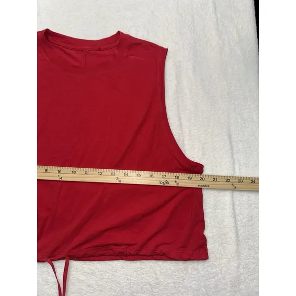 Lululemon Women's Adapt To you Tank Dark Red Size 6 - Image 5