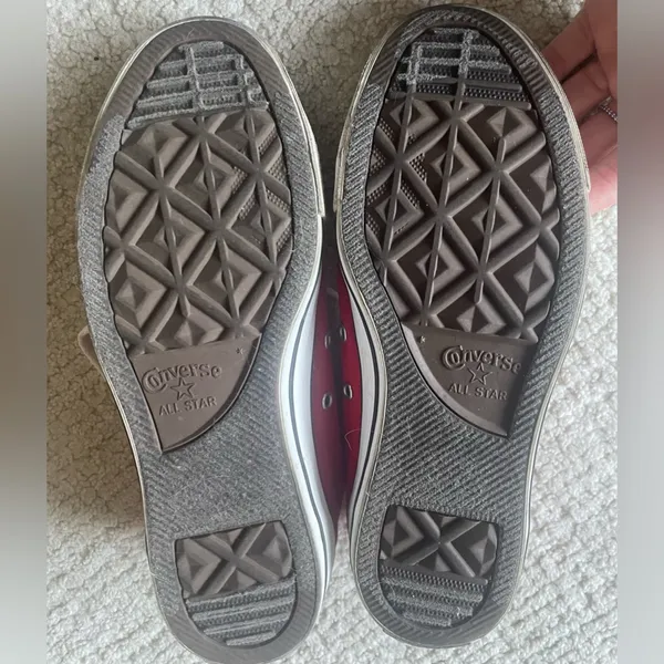 Converse Red and white Low-Top Gym Shoe - Image 7