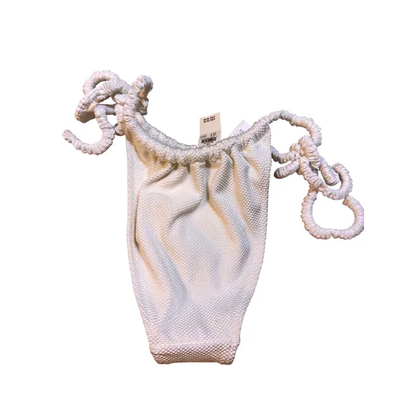 Aerie Real Good White Waffle Textured Side Tie Cheekiest Bikini Bottom Small NWT - Image 7