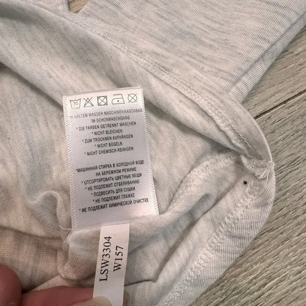 Lole Activewear Top Heathered Knit Oatmeal‎ Tan Comfy Tee Workout Size Small - Image 6