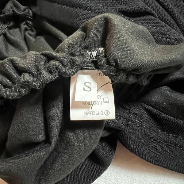 Women's Square Neck Ruched Bodycon Mini Dress Size S Mesh Sleeves Going Out Date - Image 7