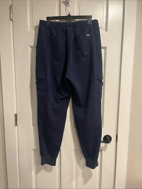 Figs Technical Collection Zamora High Waist Jogger Scrub Pants Navy Blue Size L - Image 4