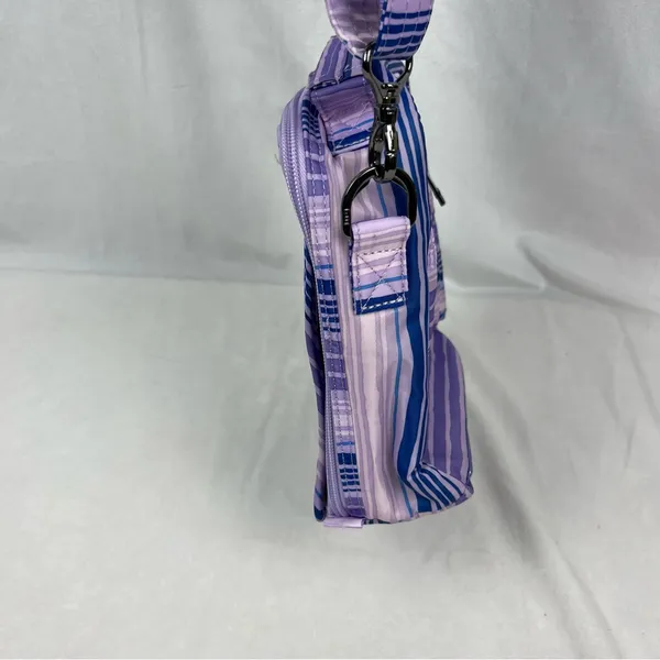 Lug Flapper SE Quilted Convertible Crossbody Bag Love Waves Purple Stripes NWOT - Image 8