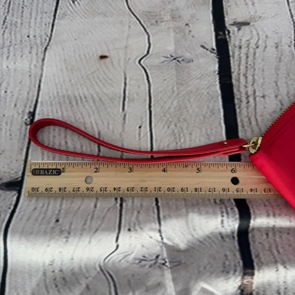 TUMI Vista Nylon Zip-Around Wristlet Strap Travel Wallet Red 4.5" X 7.5" - Image 12