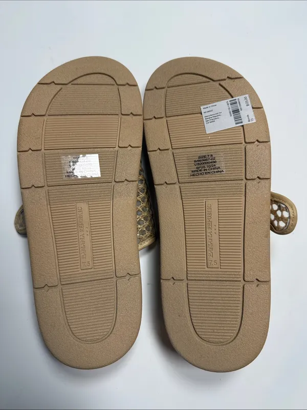 Banana Republic Double Strap Buckle Sandel in blonde New with Tag S-545 Sz 7.5 - Image 8