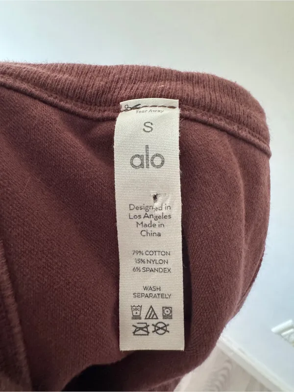 Alo Yoga Delight Seamless Knit Bra Tank Top Cherry Cola - Image 5